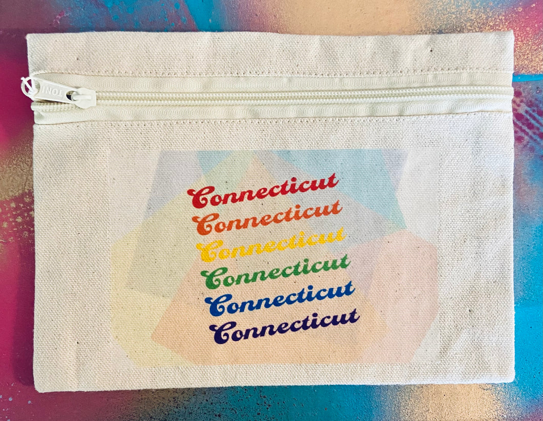 Connecticut Pride Canvas Pouch