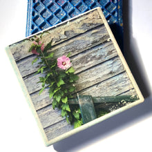Load image into Gallery viewer, Rustic Floral Ceramic Tile Coaster

