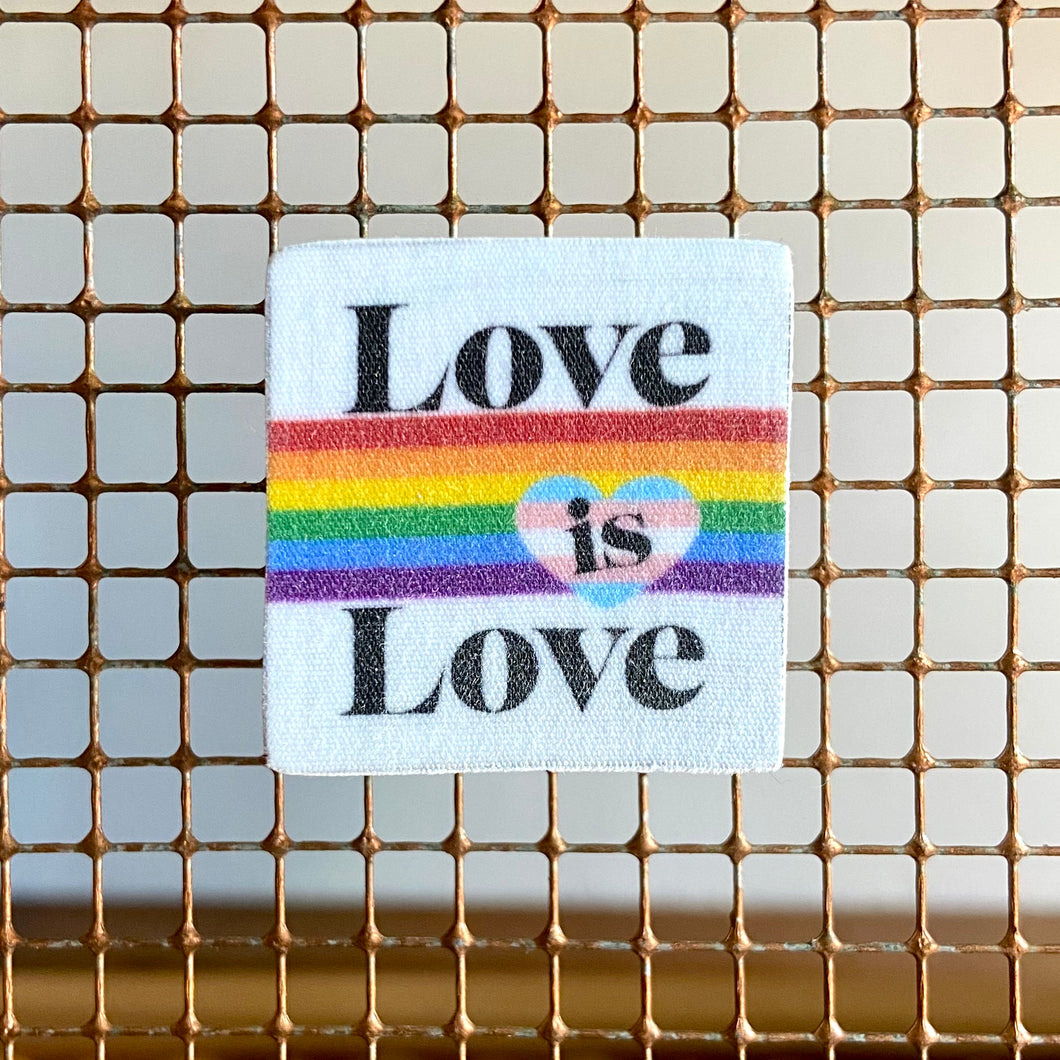 Love is Love Wood Pin or Magnet